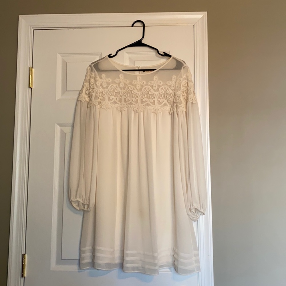 Chelsea & Violet cream colored dress